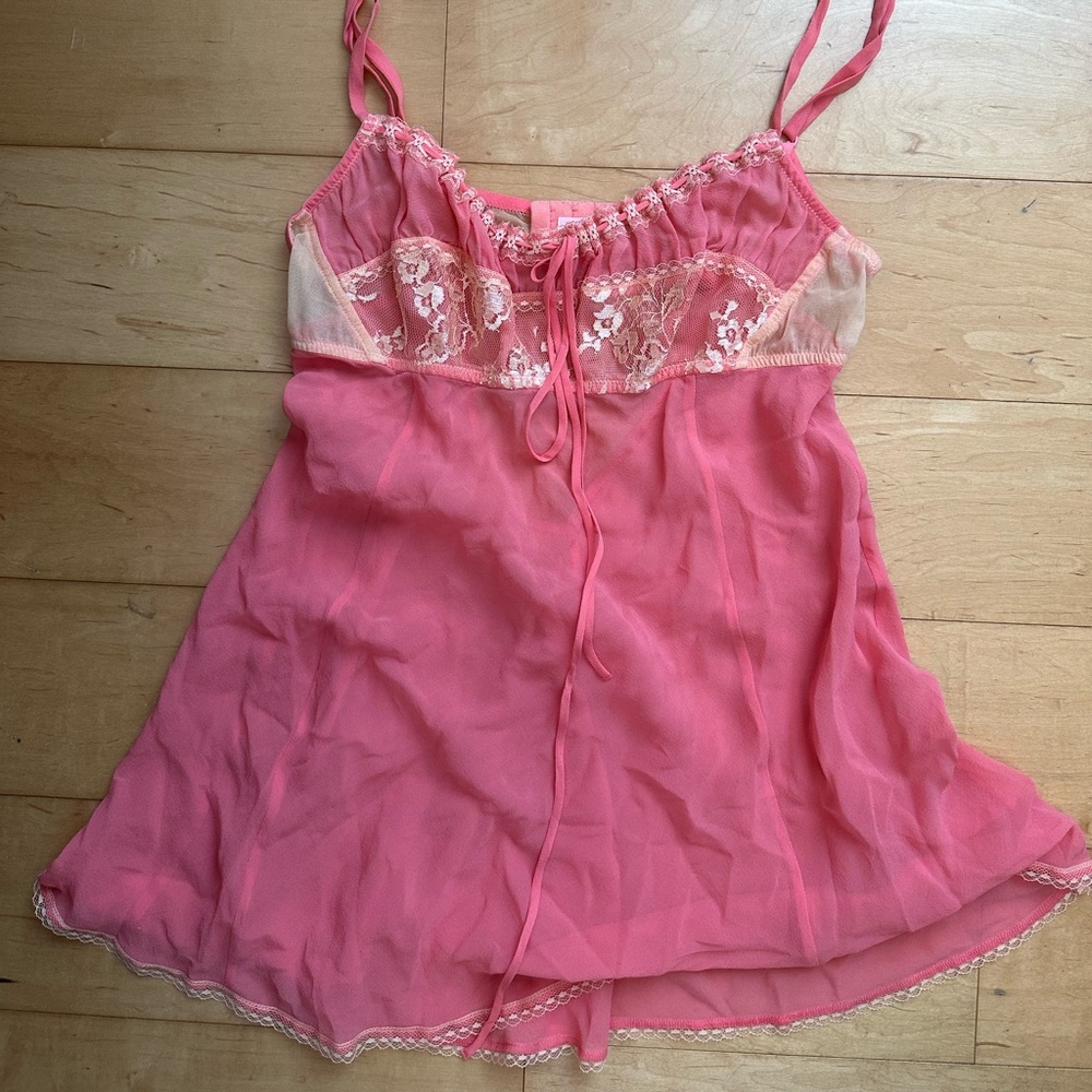 Victoria Secret ASO Paris Hilton Milkmaid babydoll slip
